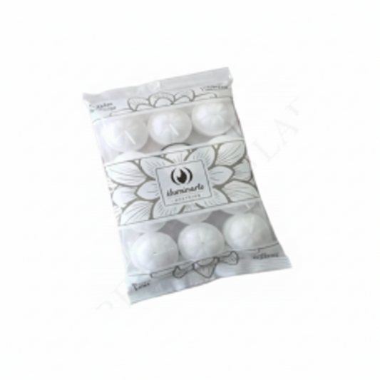 VELAS DE NOCHE BLANCA*12 白色蜡烛12粒 N10637