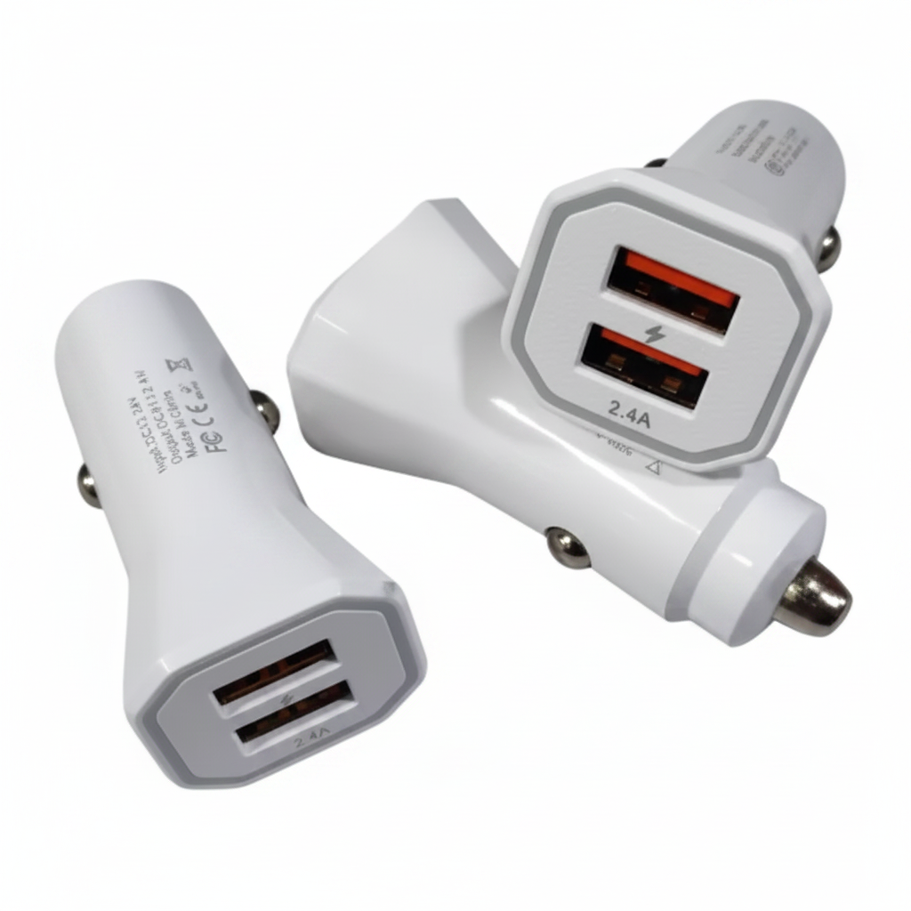 CARGADOR P/AUTO 车充电器2.4A DC12-24V