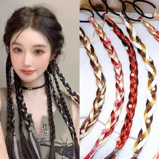 COLITA PELO TRENZA 辫子带珍珠 C-1902
