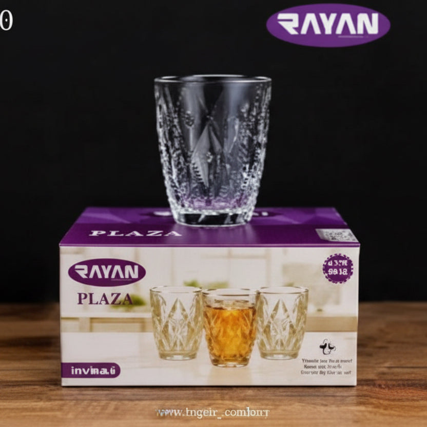 SET DE 6 VASOS 300ML 玻璃杯六件套 RYG8020/6(5475)