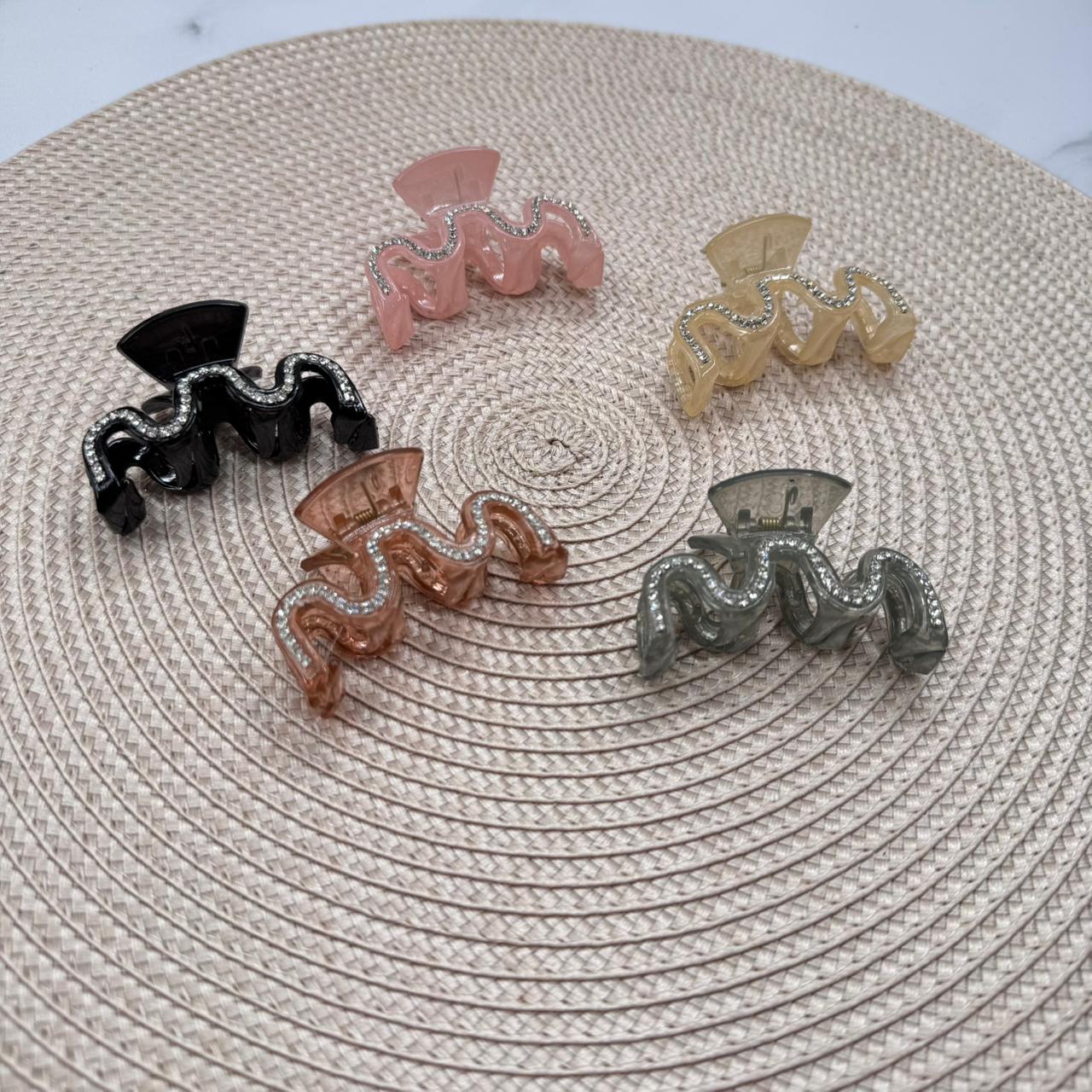 BROCHE DE PELO *12 中号发夹带钻 ABC-102028-3