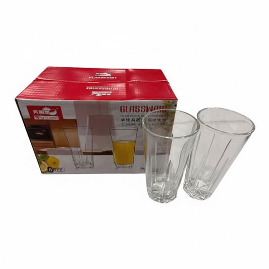 VASO VIDRIO*6 320ML 玻璃杯六件 AB-21002