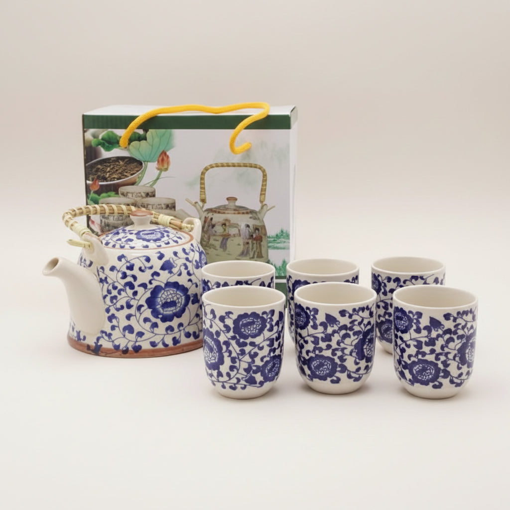 TETERA CERAMICA 1LT 茶壶套装 BA-27932B (图片仅供参考)